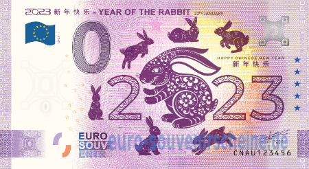 CNAU-2023-1 2023 新年快乐 - YEAR OF THE RABBIT 22nd JANUARY